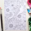 Colouring-in postcards: set of 4 designs, A5 size