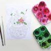Colouring-in postcards: set of 4 designs, A5 size