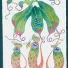 cursed pitcher plants. original watercolor painting on paper