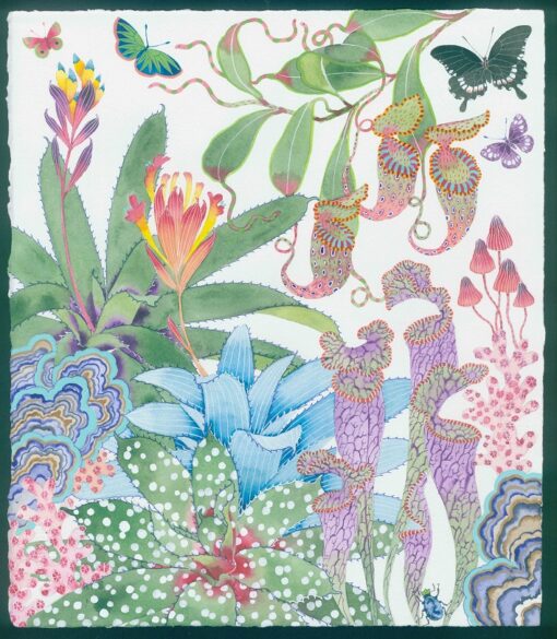 garden of eden 14. watercolour and gouache on Arches paper