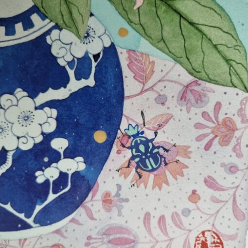 Enhanced archival one-off print: 'In my mother's garden' A2 size - Image 2