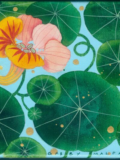 Gabby Malpas original watercolour painting: Nasturtium 2